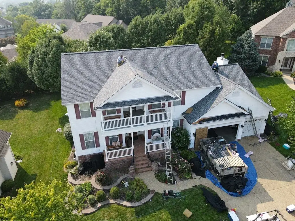 Roofing work in progress Missouri