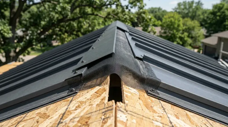 Ensure Proper Airflow: Best Practices for Metal Roof Ridge Venting and Installation
