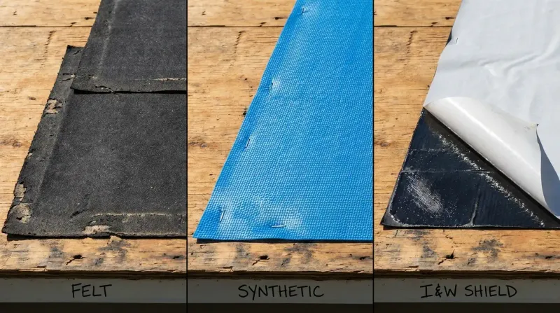 Felt vs. Synthetic vs. Self-Adhered: Choosing the Right Roof Underlayment