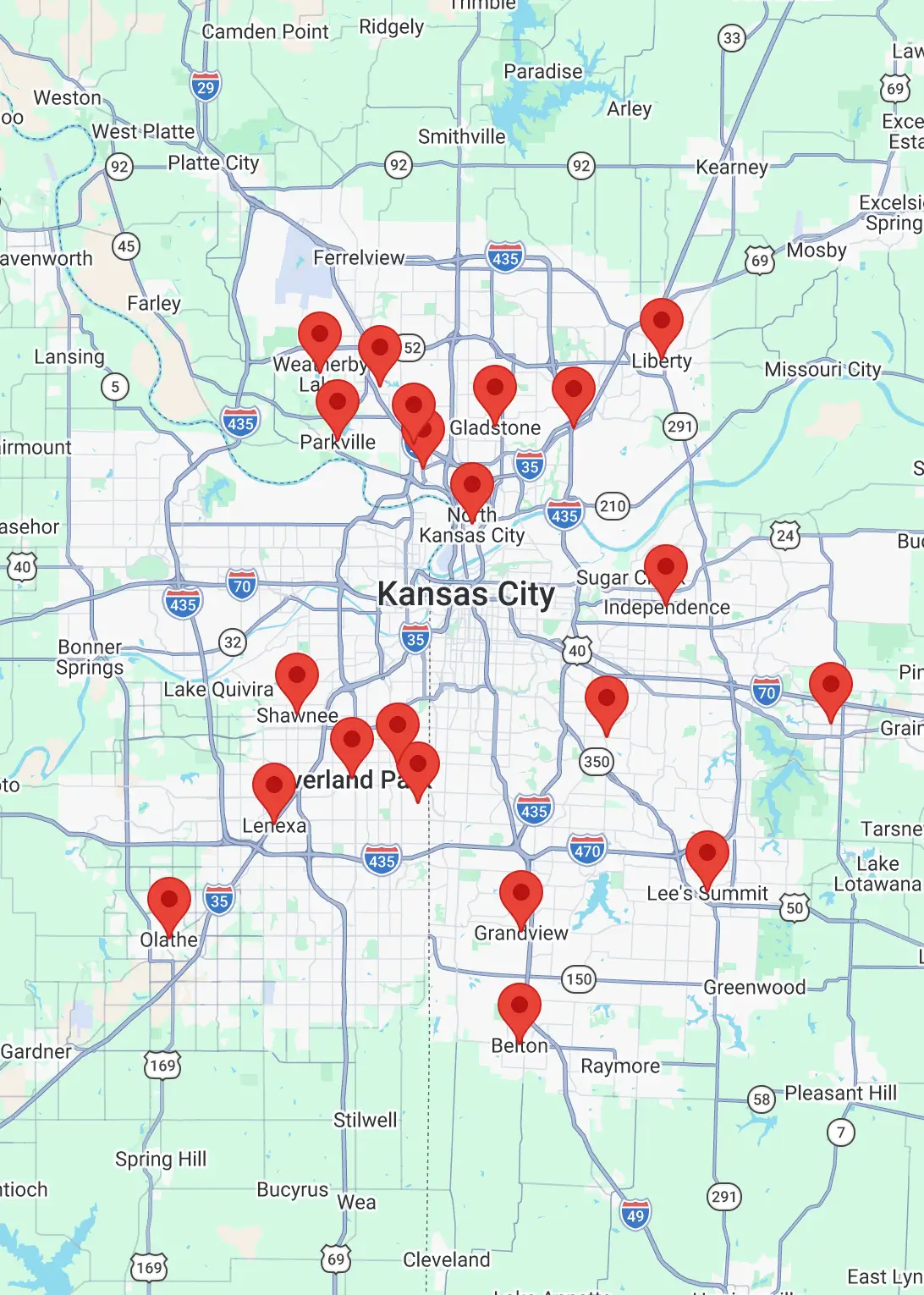 Kansas City map